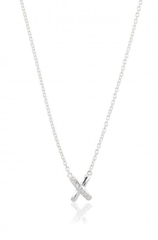 Carolina Gynning Jewelry - Cross My Heart Necklace Silver